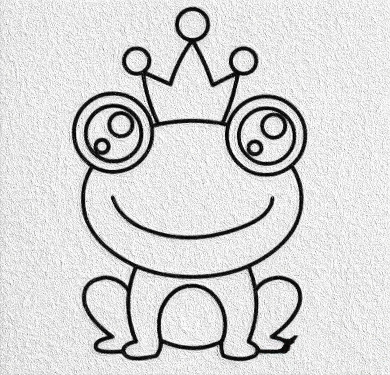 简笔画|青蛙王子,你说我可爱吗(简笔画) 自己喜欢的东西就不要问别人