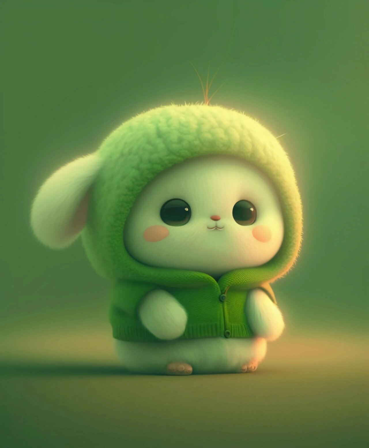 软萌版95绿色小兔