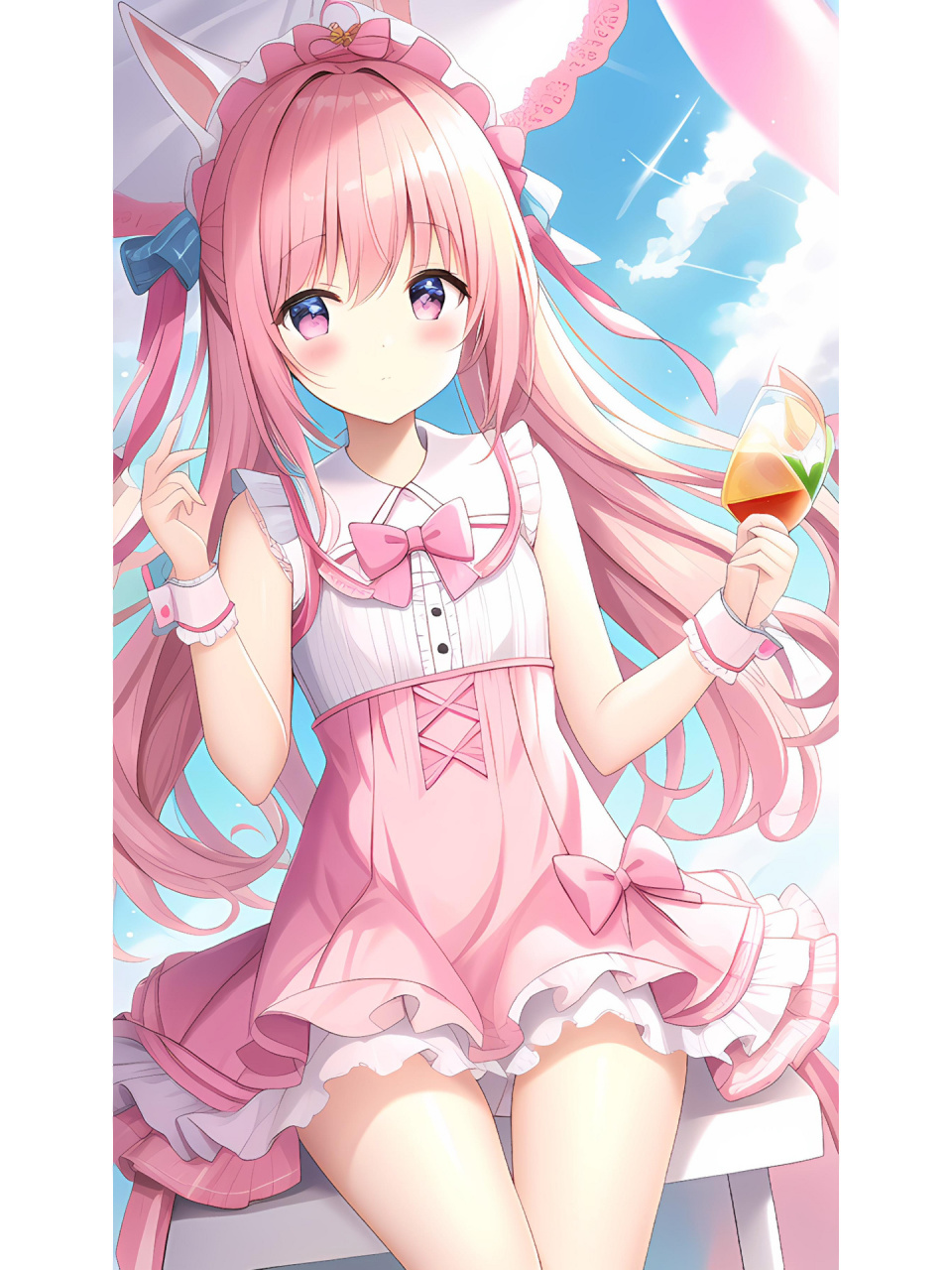 二次元粉色系可爱小萝莉