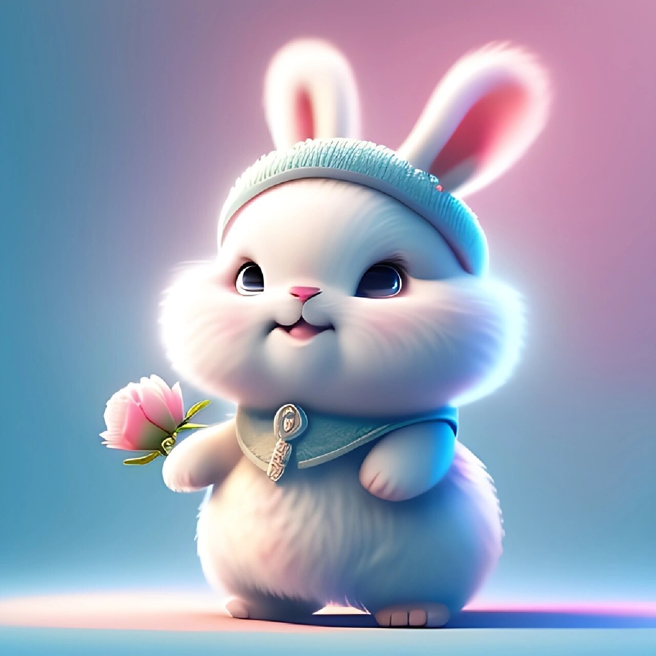 萌萌的小兔子头像