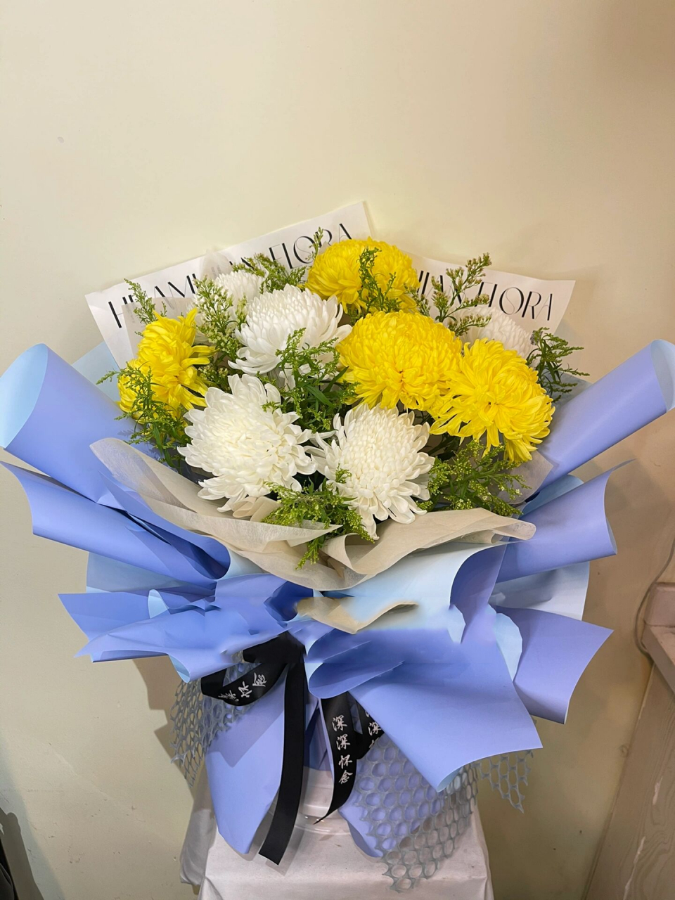 清明祭扫白菊花束