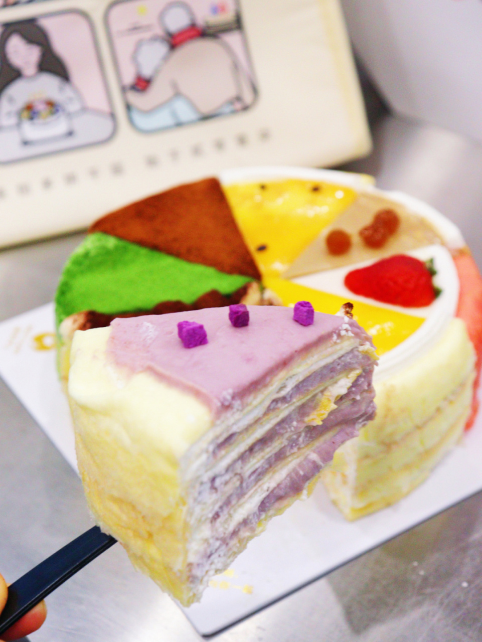 cunscake村上6寸八拼千层蛋糕 又是突然想吃甜品的下午90去了一家