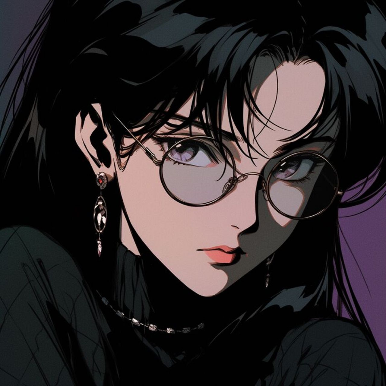 旧漫头像丨戴眼镜的御姐丨第十三集 ai绘画分享~0202020202