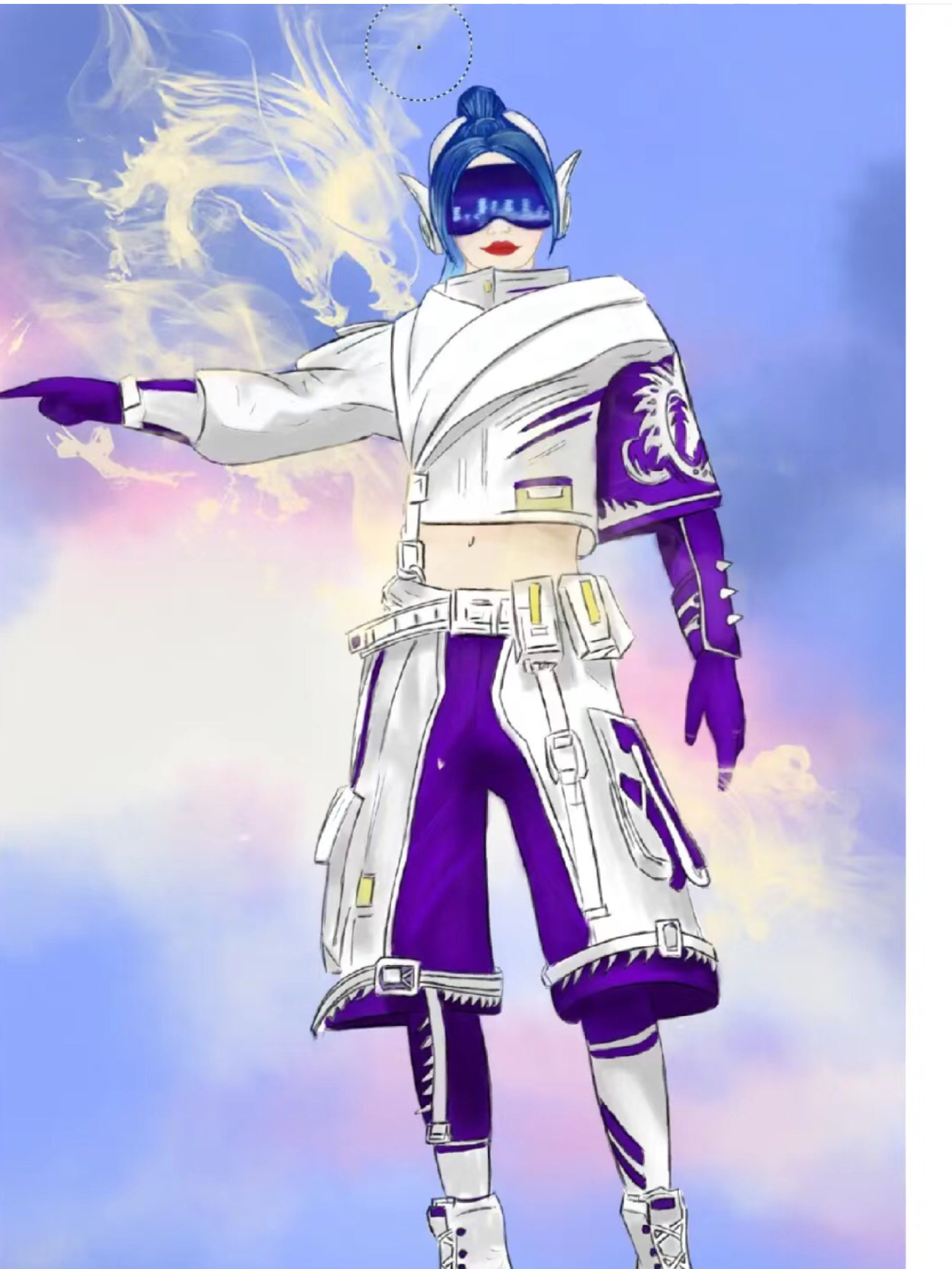 和平精英皮肤绘画过程