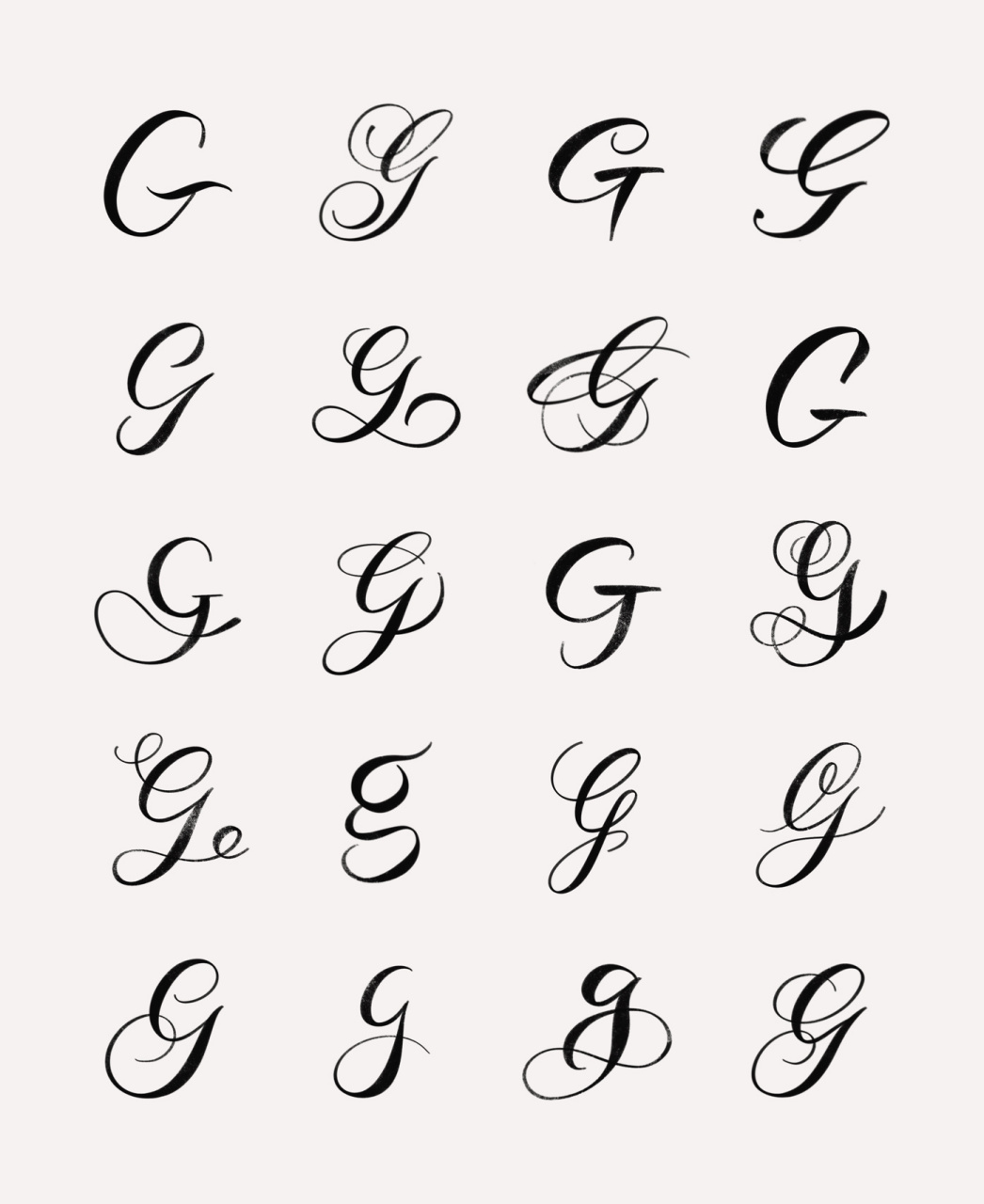 大写字母G的创意画图片