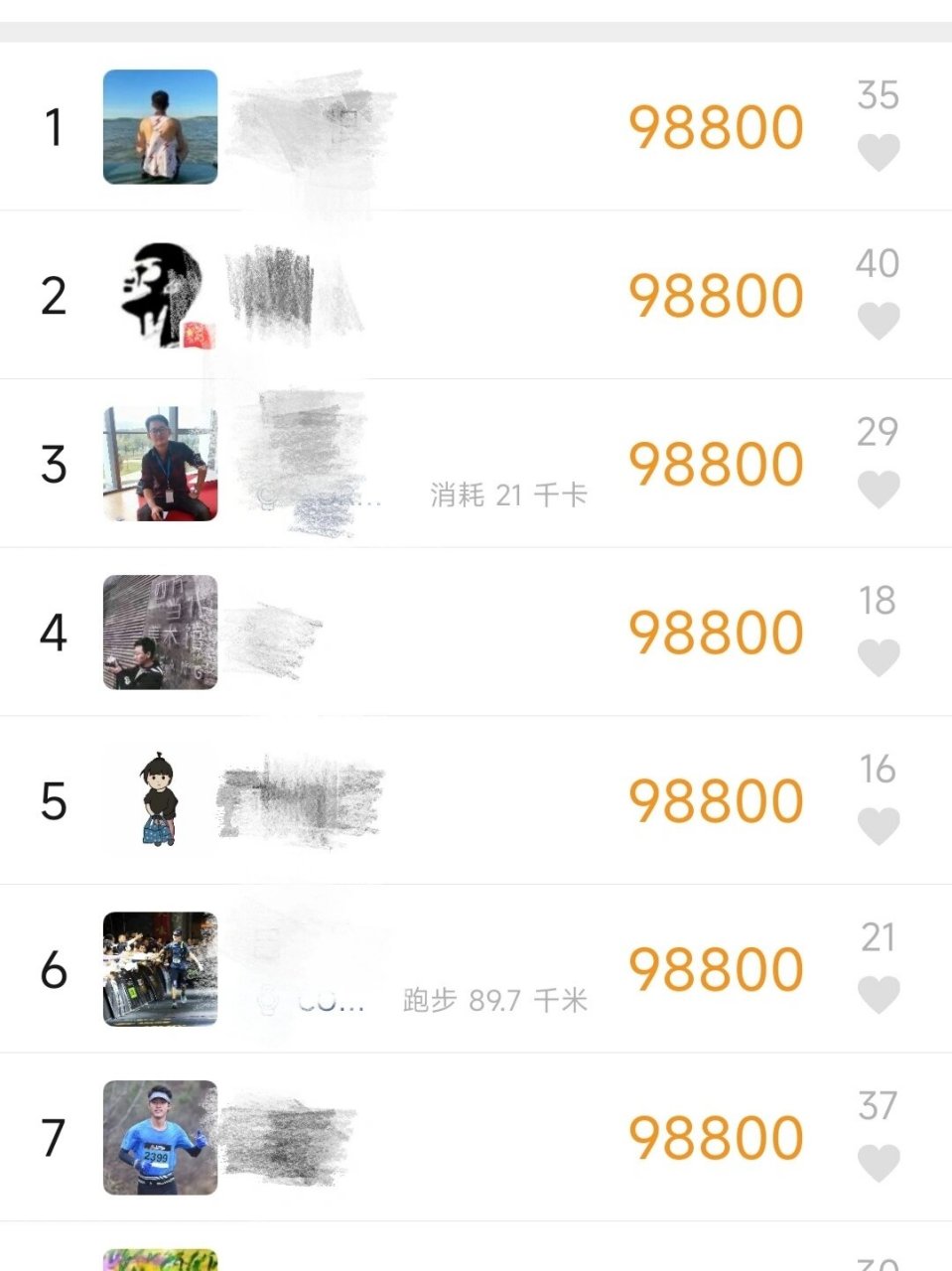 全是98800‼️步数排行榜咋回事啊❓ 打开微信运动真的被惊呆了