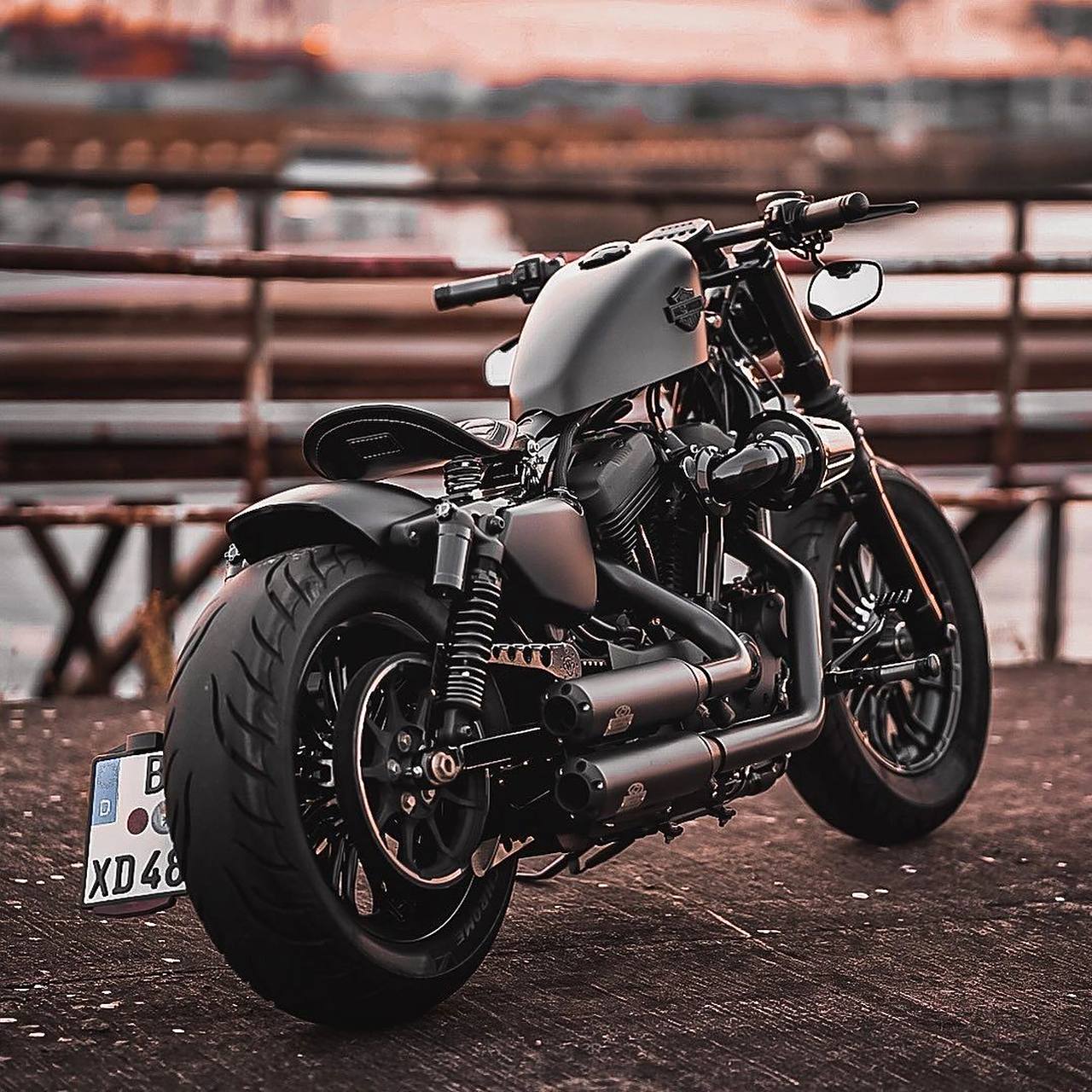 哈雷x48 | darth vader/jp bobber style 机车 摩托车 哈雷x48 哈雷戴