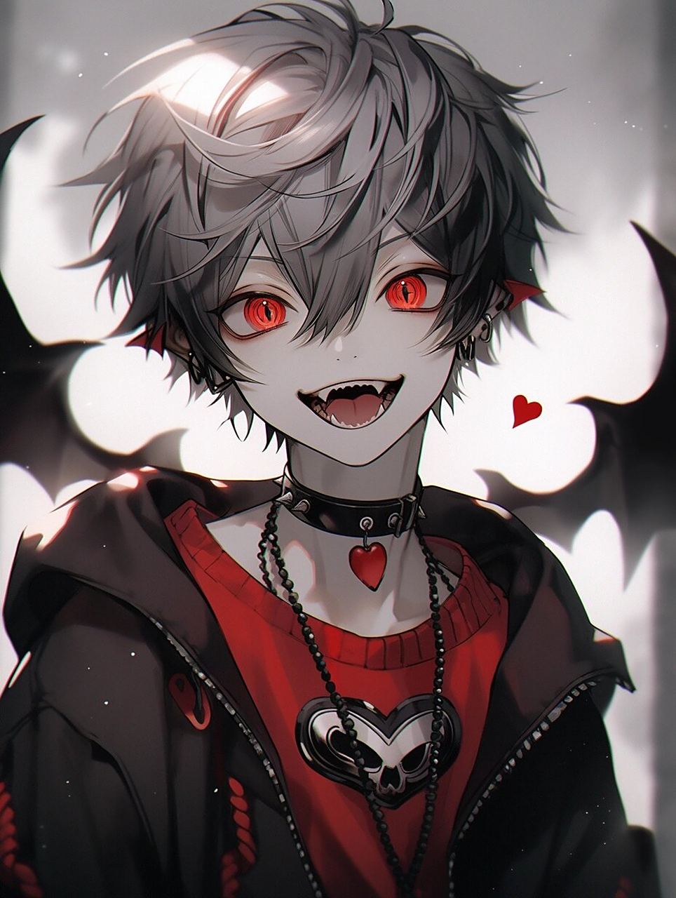 恶魔正太 | 动漫男生头像壁纸插画素材 不知道这种风格大家喜不喜欢