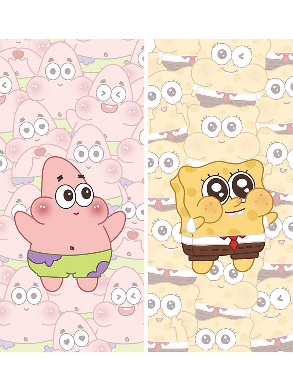 派大星海绵宝宝大集合78|自制插画壁纸分享 今日份可爱派大星海绵