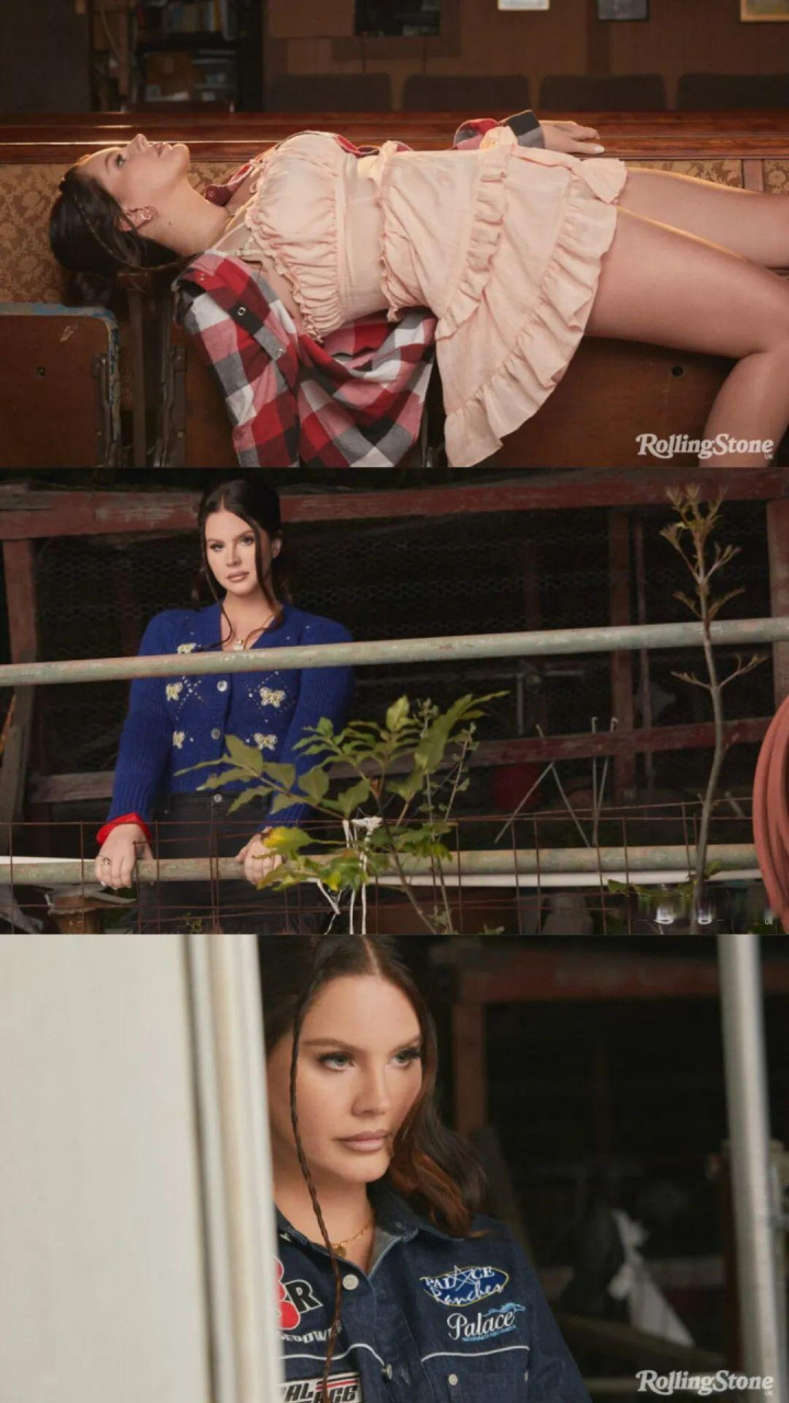 拉娜·德雷 lana del rey 在《滚石》杂志英国版的封面上看起来很惊艳