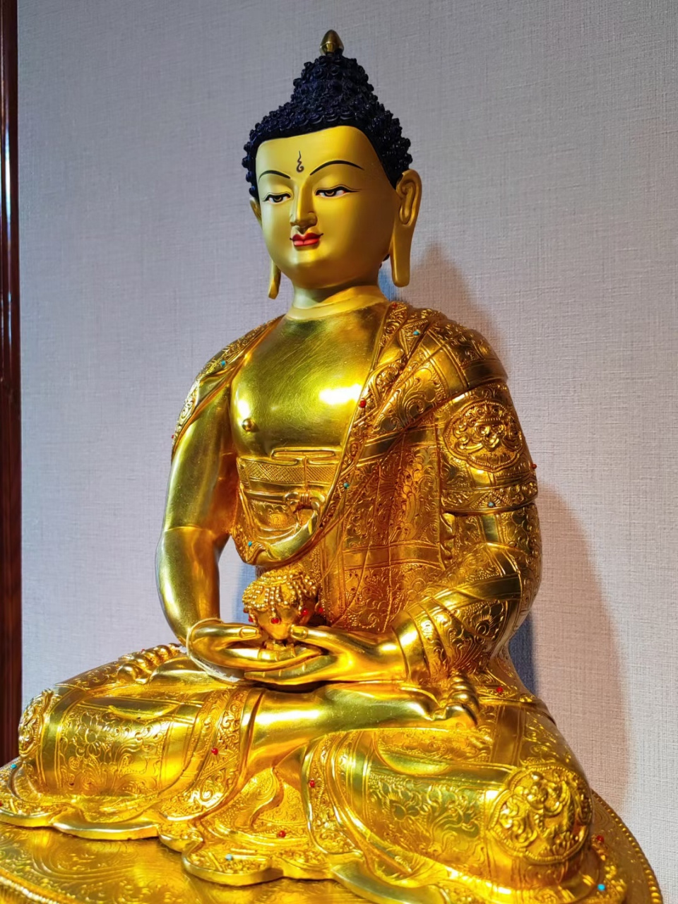 尼泊尔佛像是属全球公认的得到世界认可的 [耶]尺寸:50公分(释迦牟尼