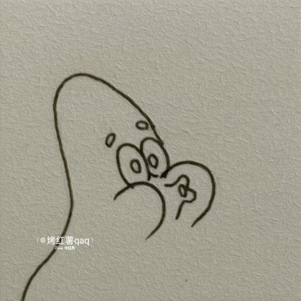 教你画吐爱心泡泡派大星! #简笔画教程# #简笔画# #派大星# #可爱
