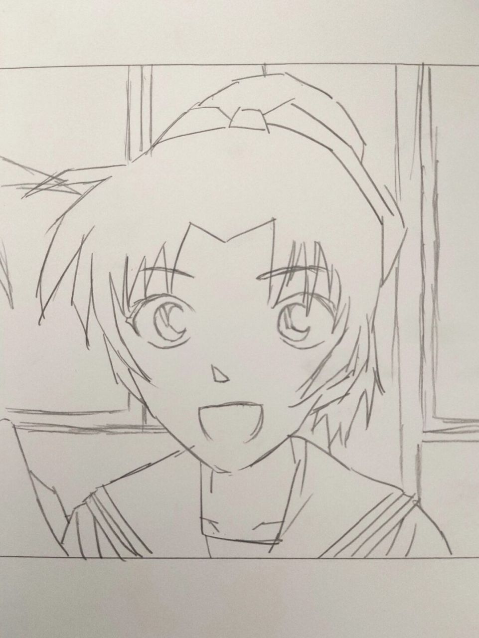 画一个远山和叶 [偷笑]