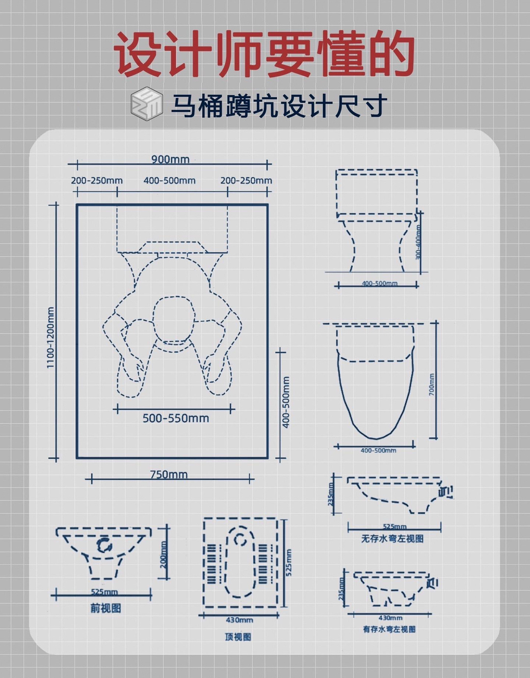 卫生间蹲坑砌台尺寸图图片