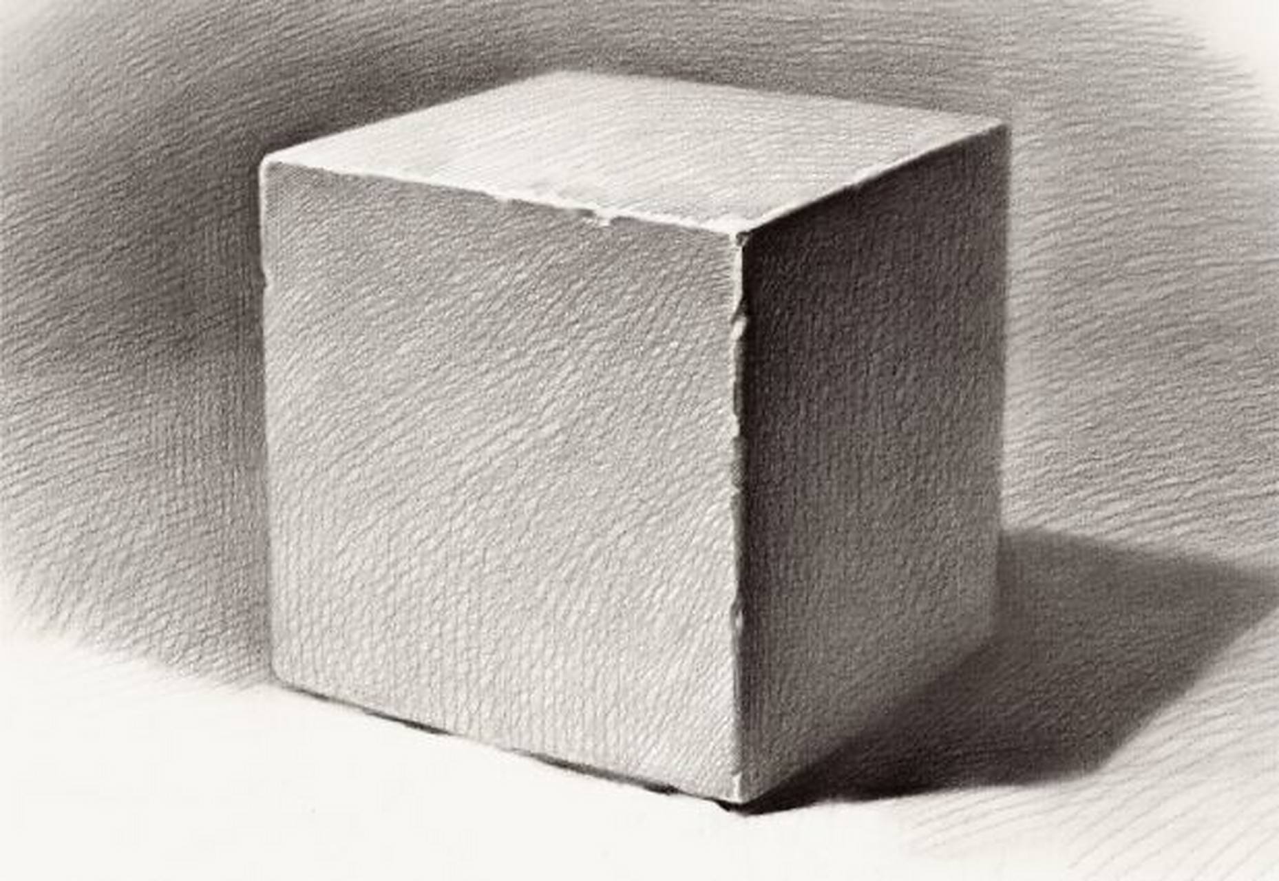 素描入门基础——正方体石膏0202020202