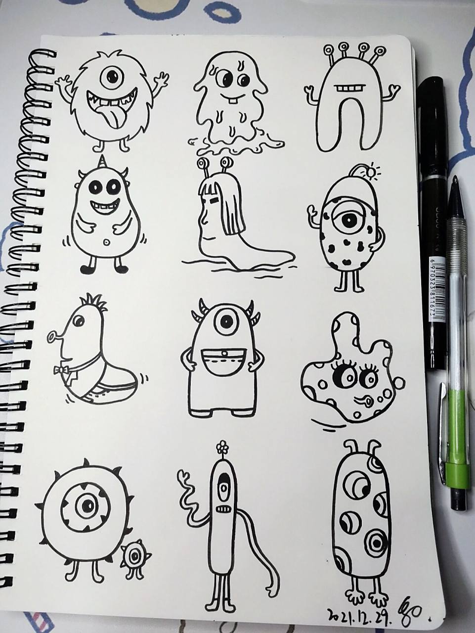 12种小怪兽简笔画画法-原创23        12种小怪兽简笔画画法-原创23