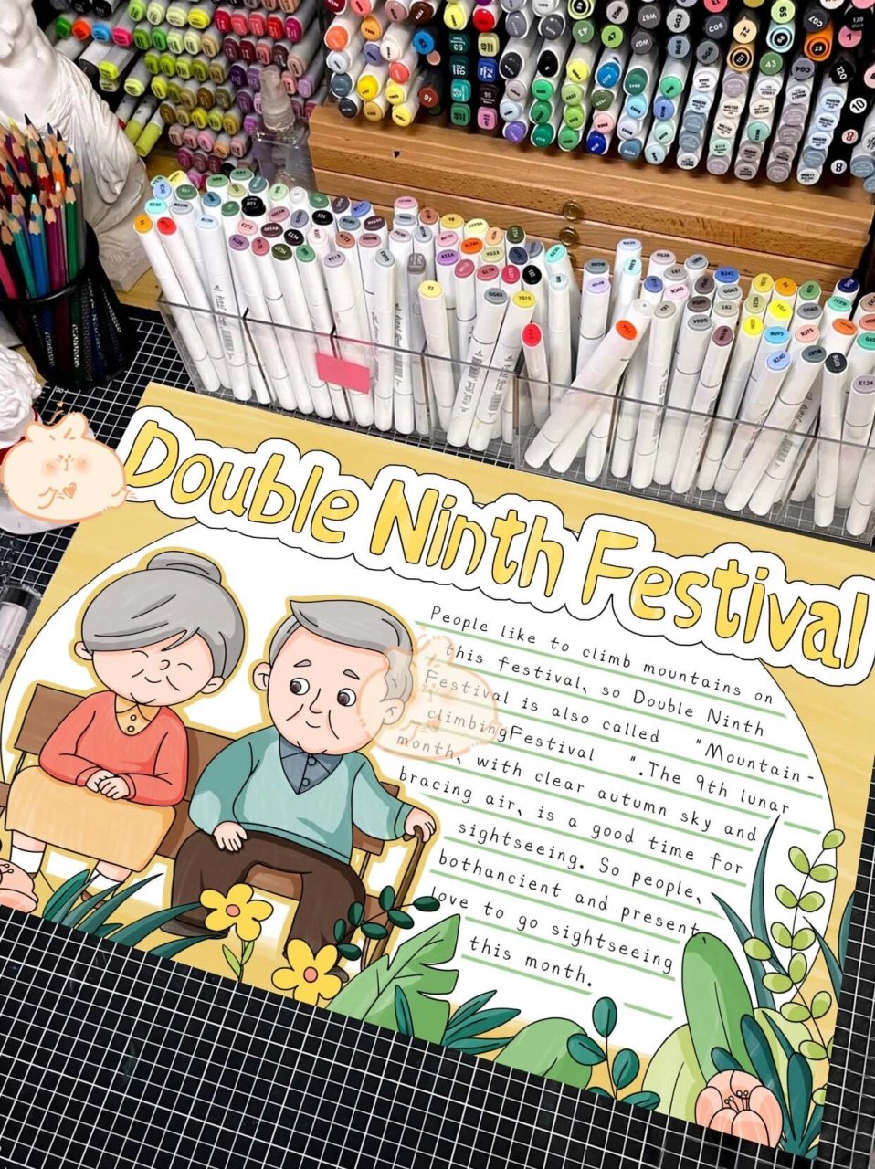 【重阳节】英语手抄报模板979797 模板编号02978 重阳节英语