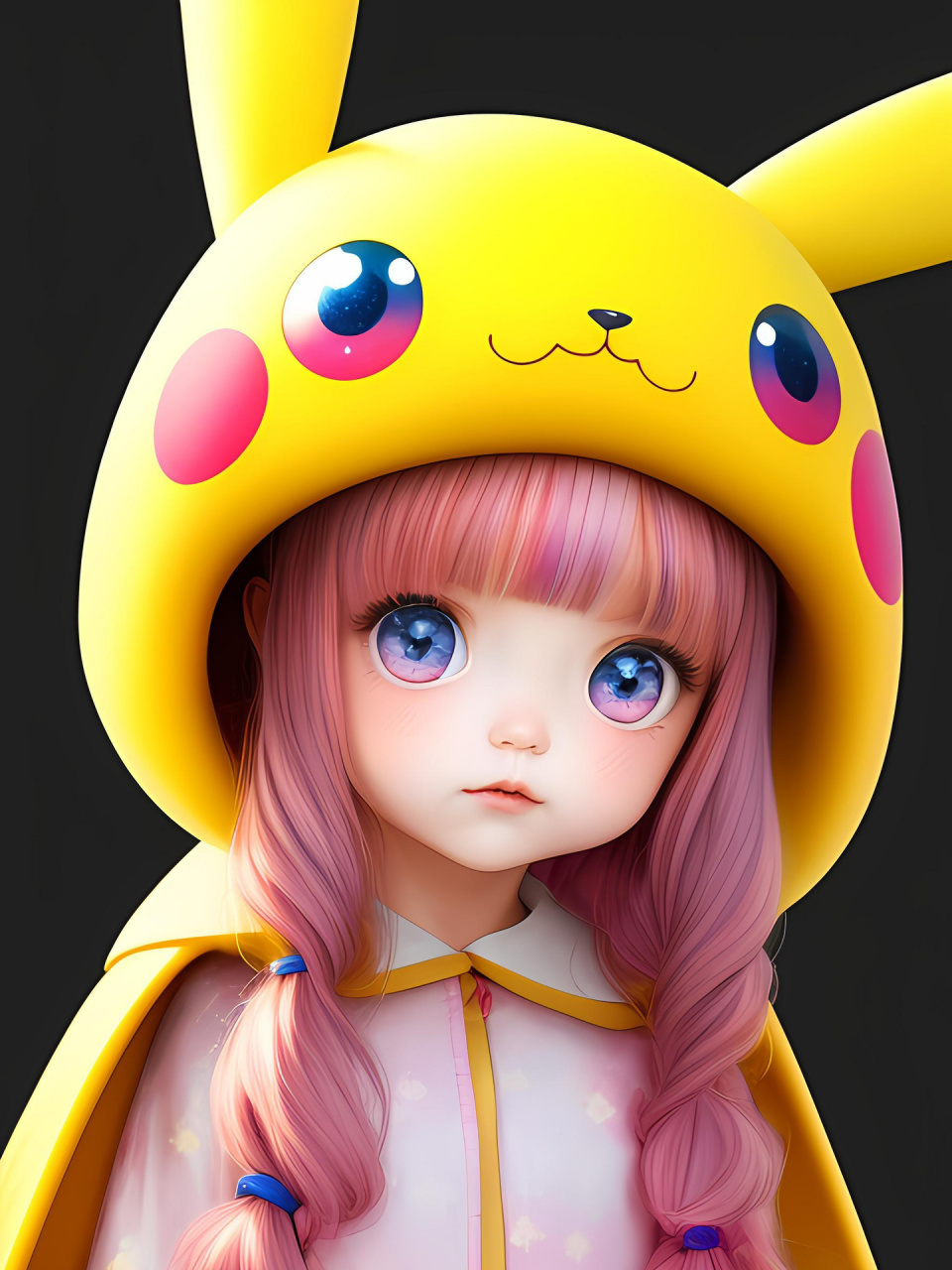 可爱的皮卡丘小女孩