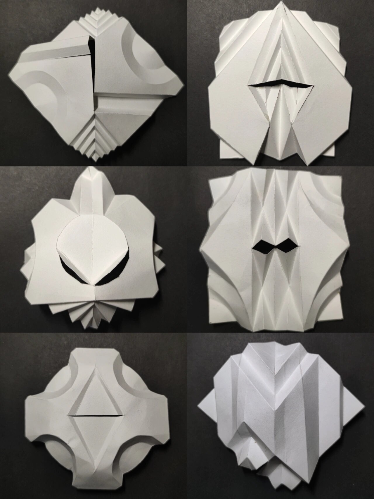 半立体构成作业 半立体构成作业:一切多折,多切多折,不切多折,切割