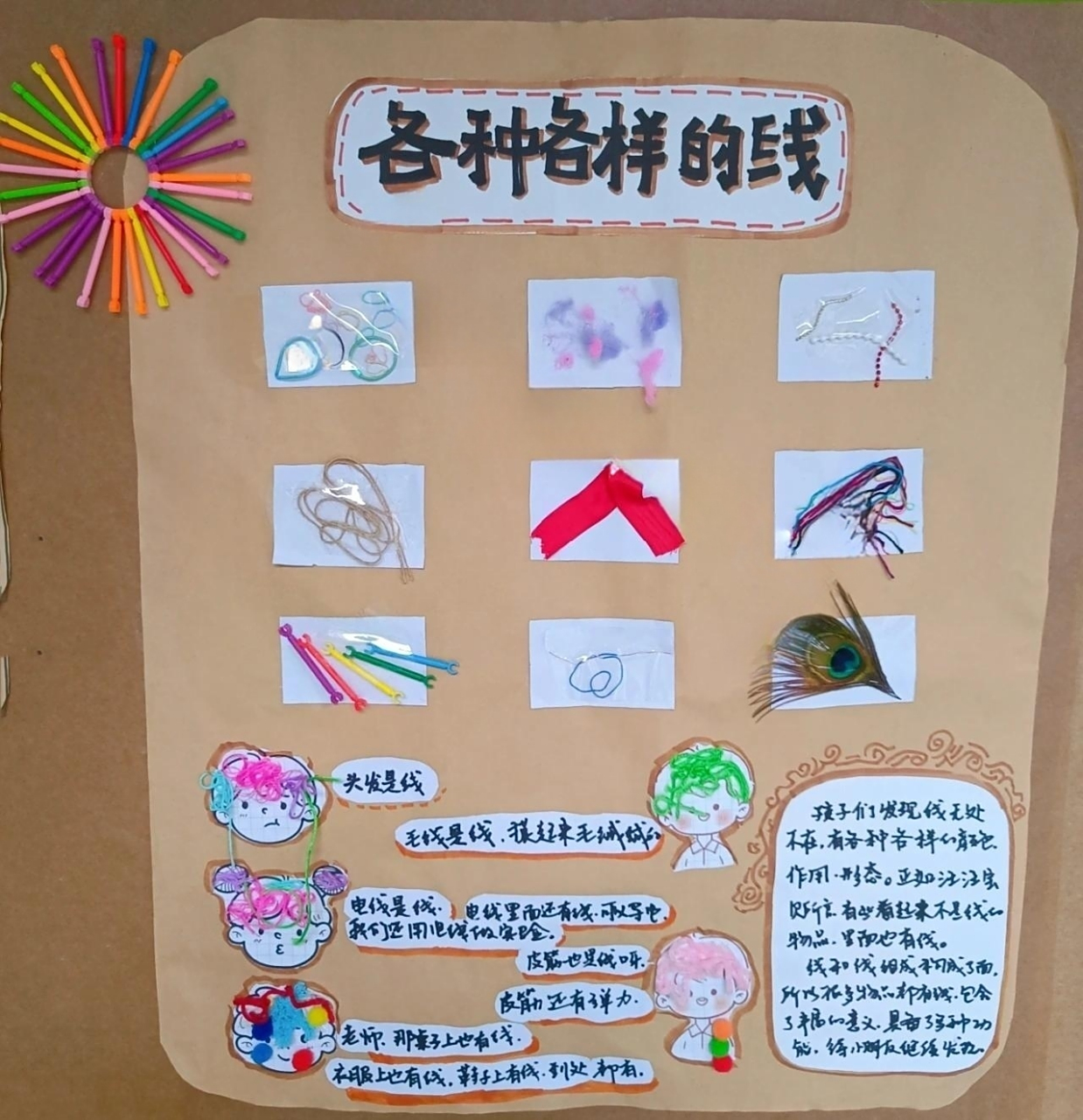 幼儿园/环创/惊奇一线/各种各样的线/主题墙