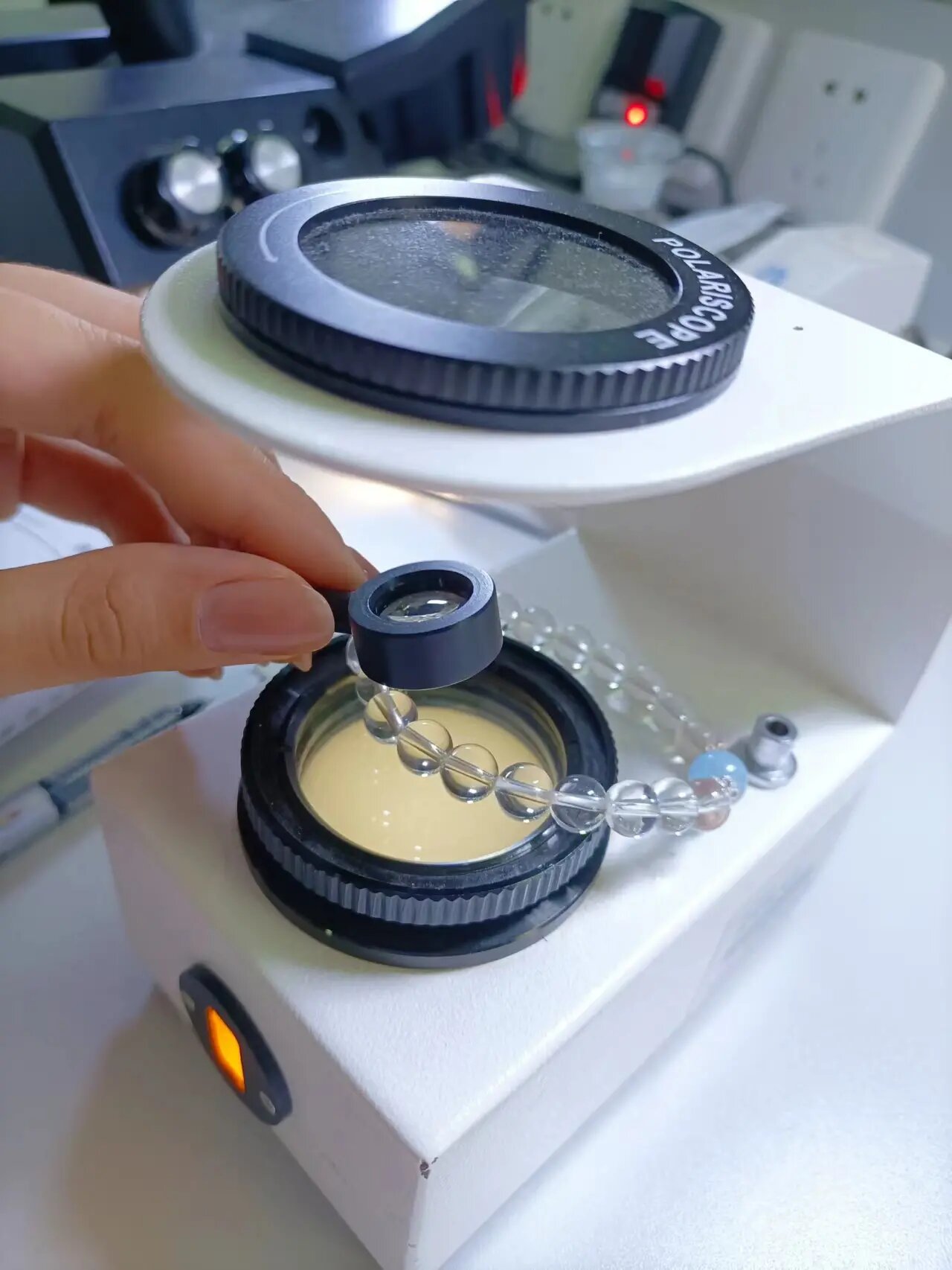 真水晶的牛眼干涉图