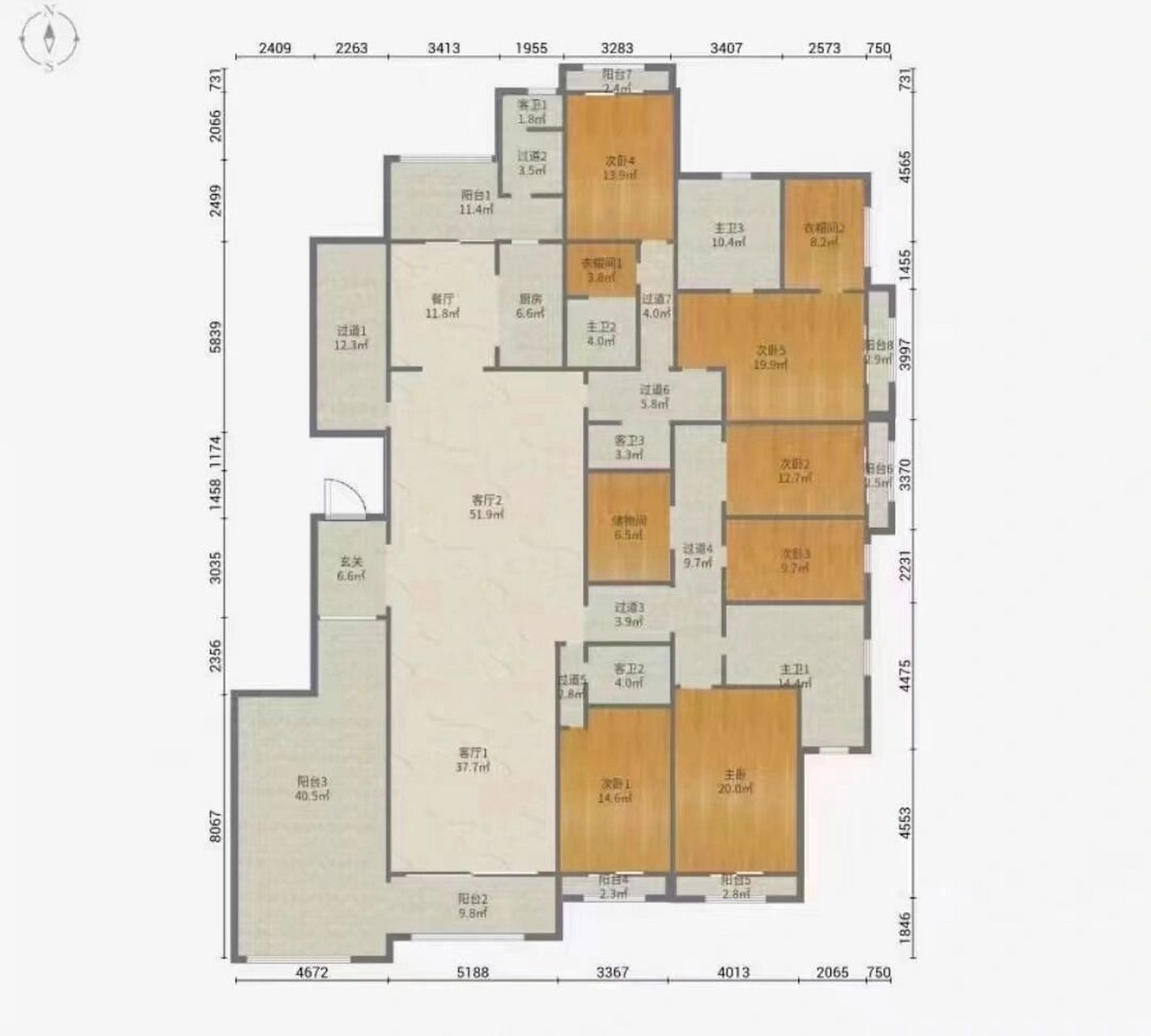 益力檀宫 户型图图片