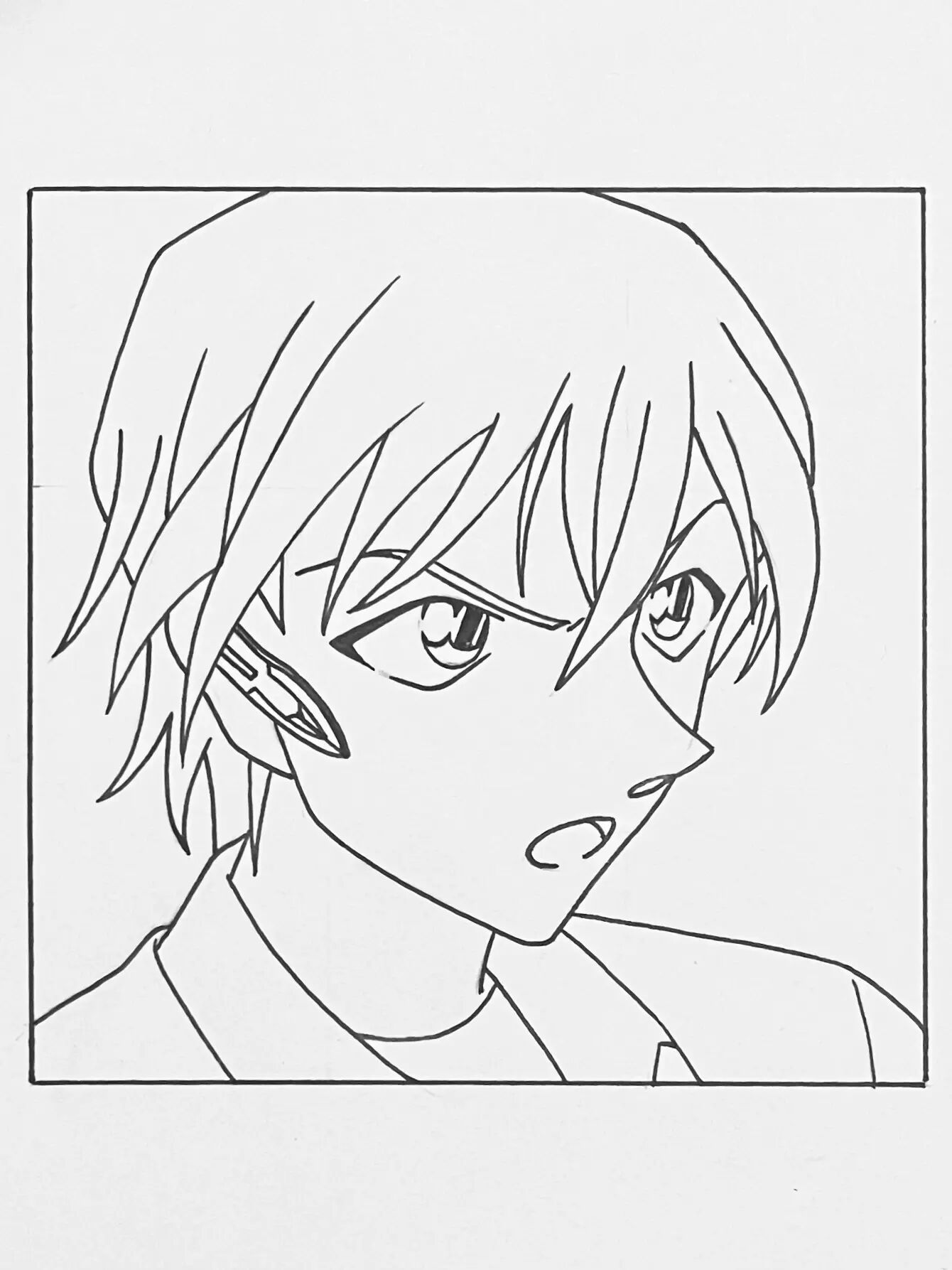 手把手教你画7915安室透 工具:勾线笔,铅笔