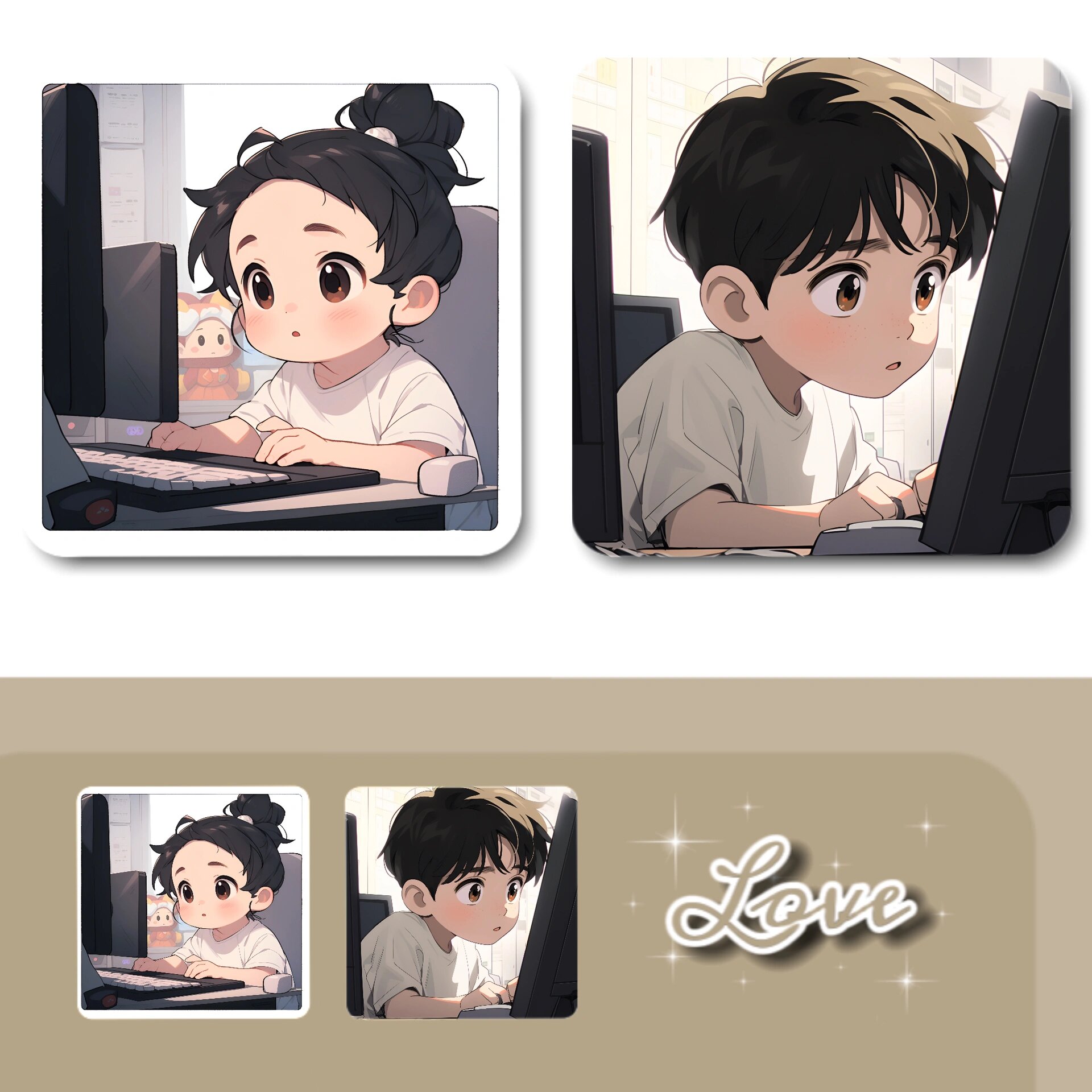 打工人情头/一起工作努力赚钱创造未来 一起换头像吧!