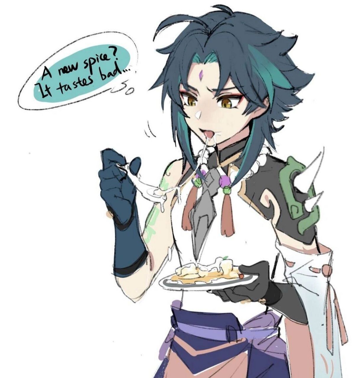 魈宝贝也有小心思与碎碎念呢 好可爱捏 一把抱住 原神魈壁纸图片收藏