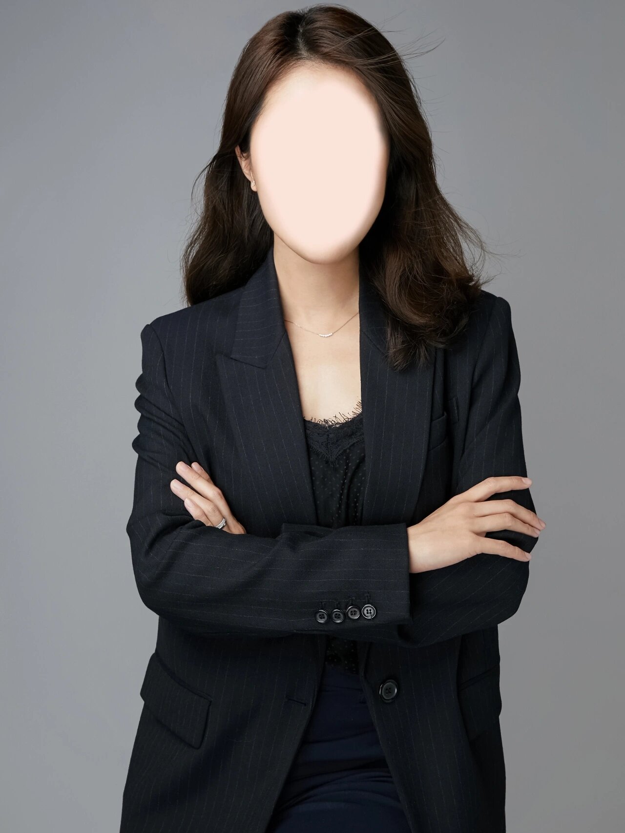 女士形象照职业照正装模板 ps合成精修