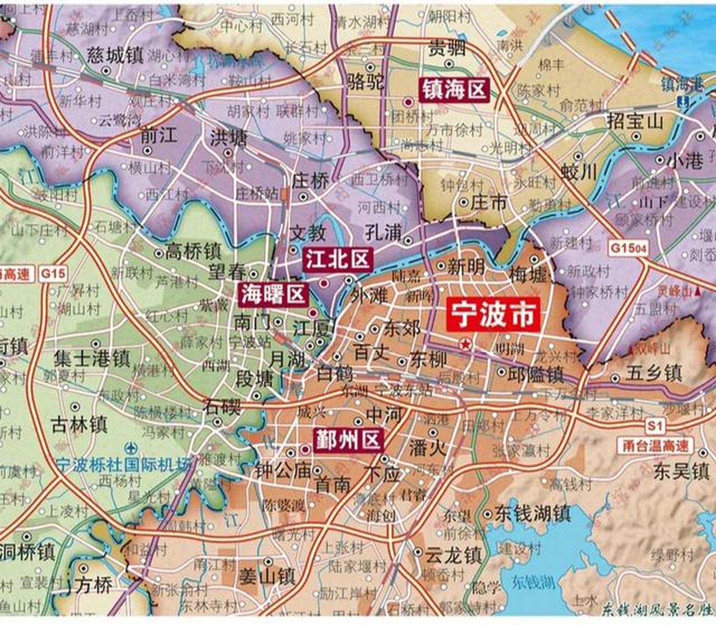 宁波市主城区三足鼎立,三分天下,宁波市有6个区,其中属于主城区的有三