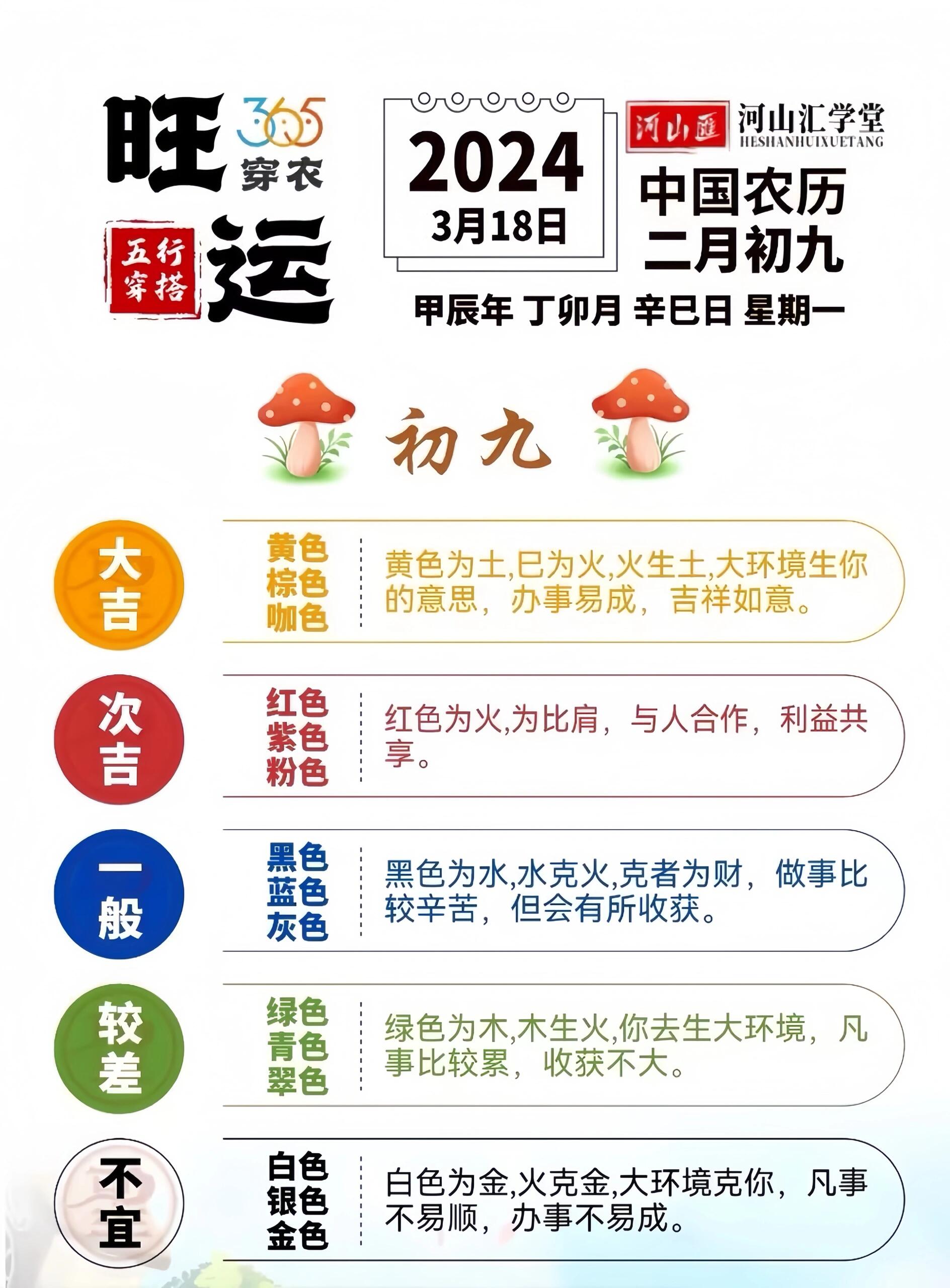 穿出来的 95穿对五行色,助你事半功倍 71今日旺运穿衣分享~93