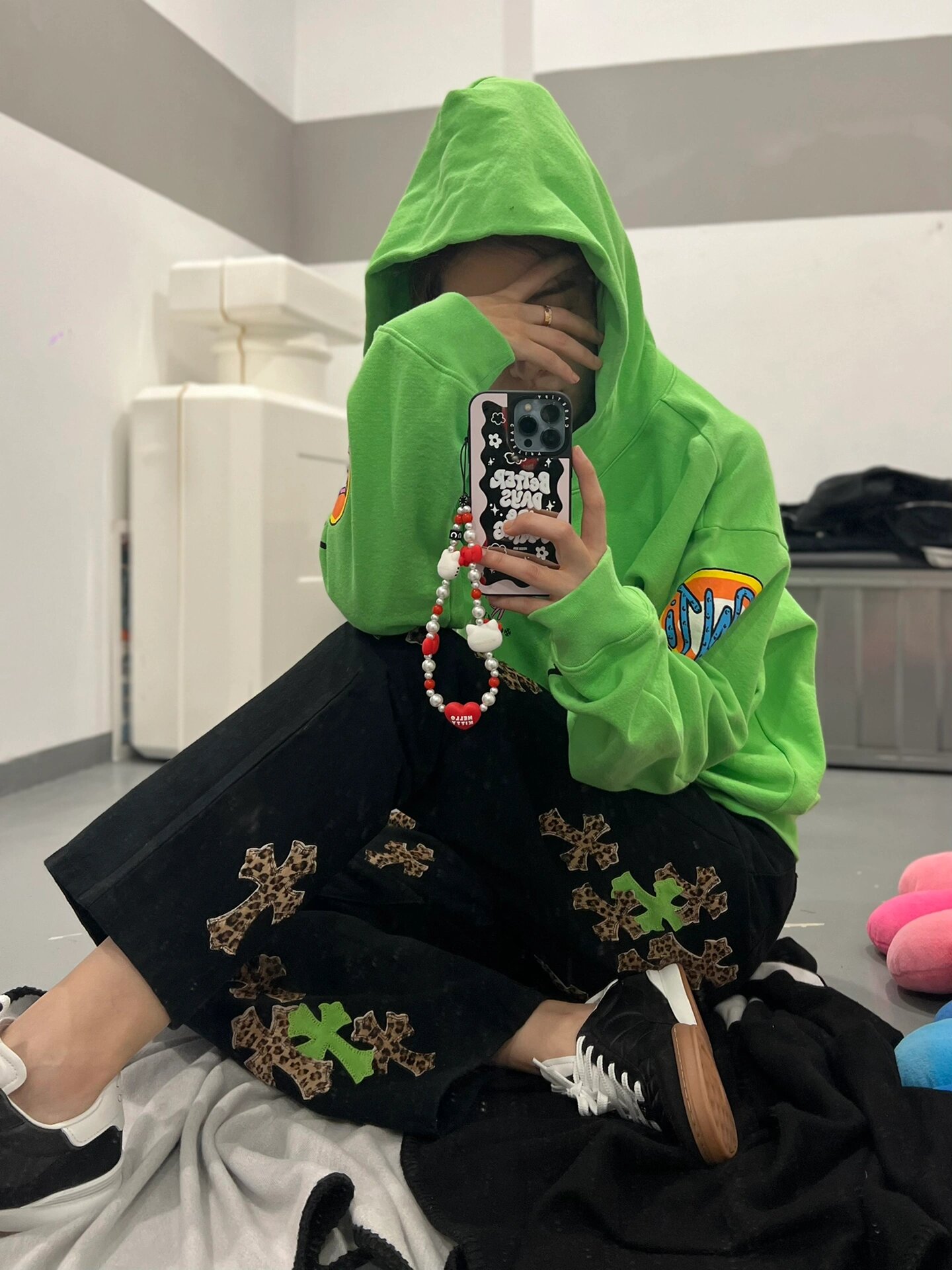 克罗心穿搭|灵感来自teamwang万圣集市99 之前收到一条克罗心绿拼皮