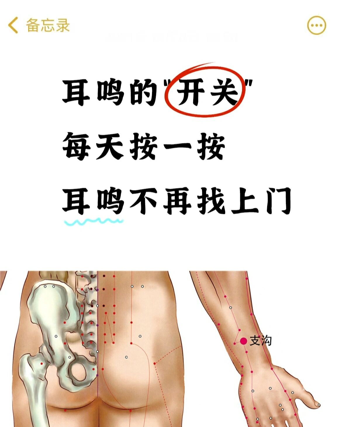 耳鸣按摩哪里最管用图图片