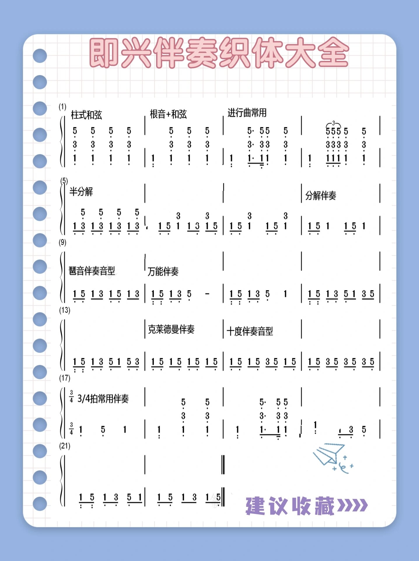 钢琴即兴伴奏织体图解图片