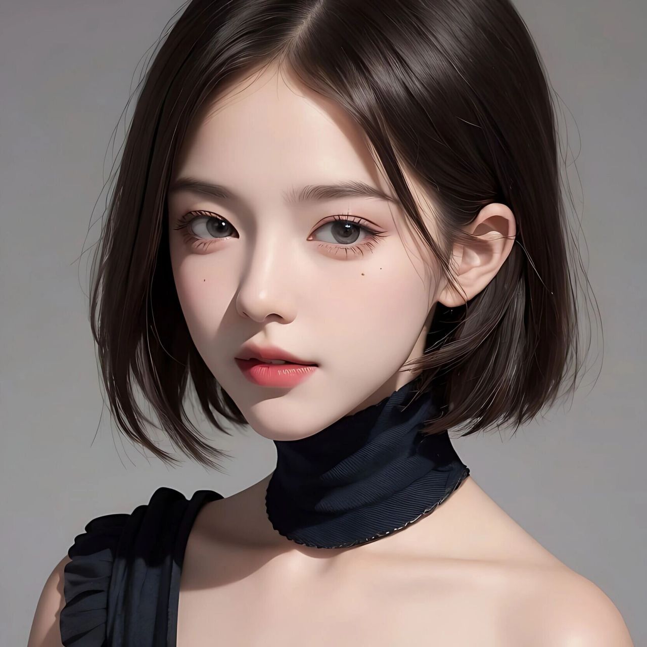 短发女生头像,温柔又干练!