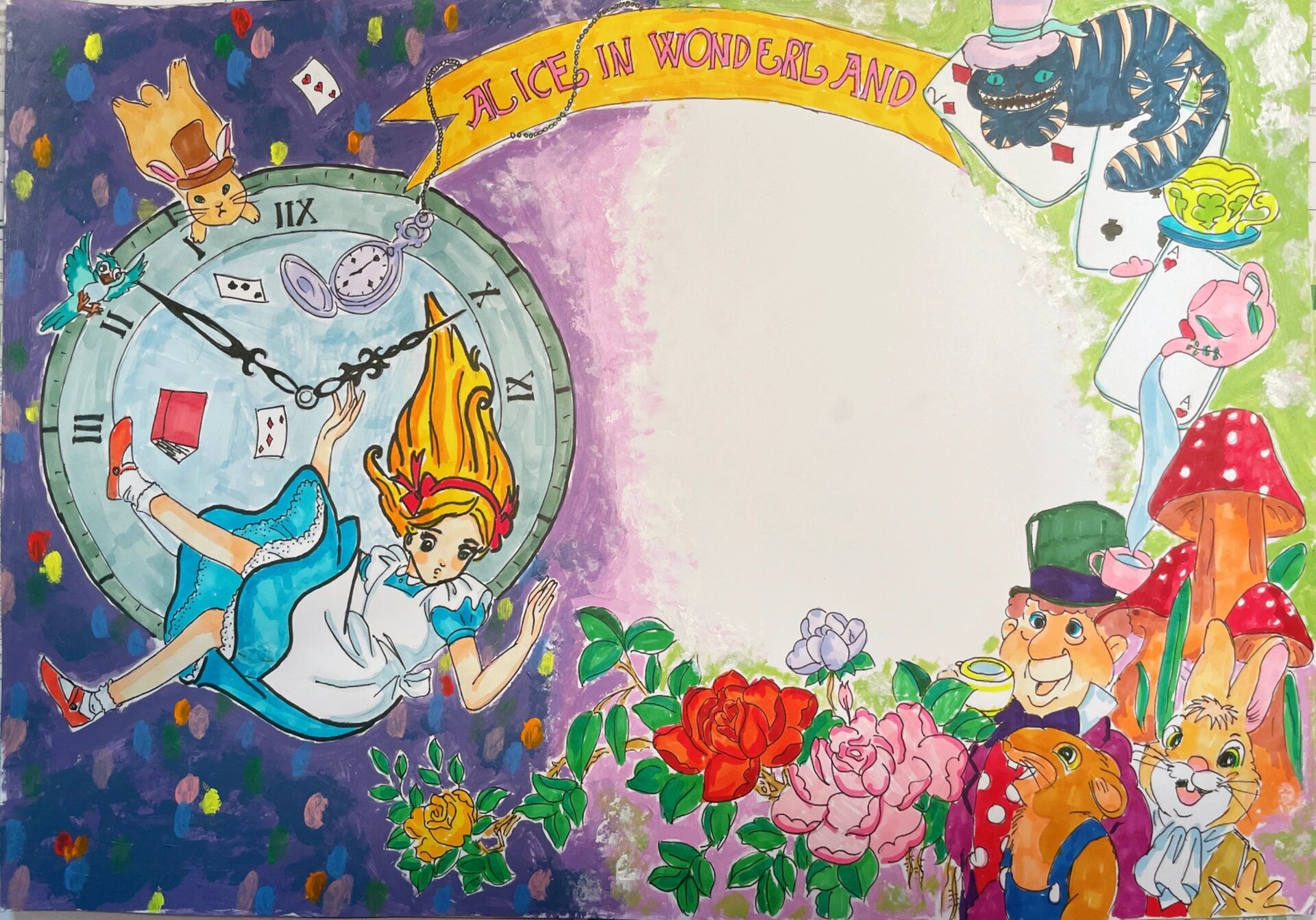 爱丽丝漫游仙境手抄报英语读后感1