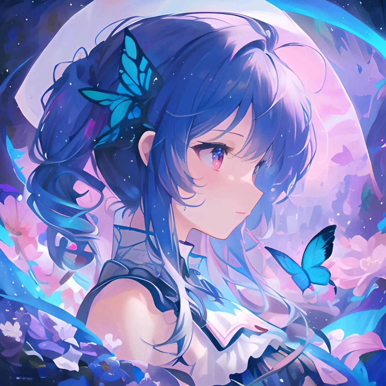 花海,蝴蝶梦幻系头像 非常梦幻的一组,可接定制