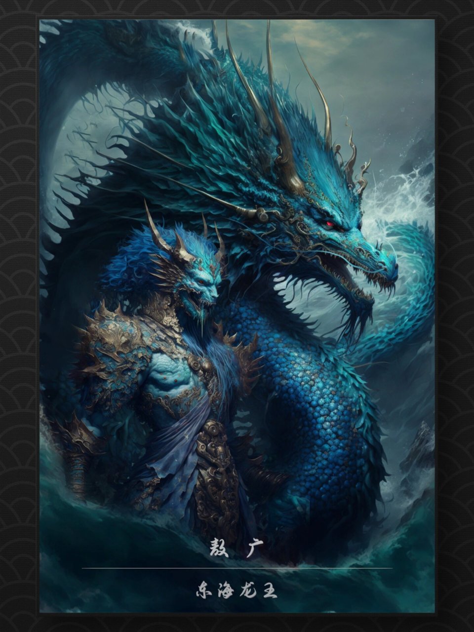 《华夏神谱》四海龙王|中国神话角色设计|0815 东海龙王(敖广)