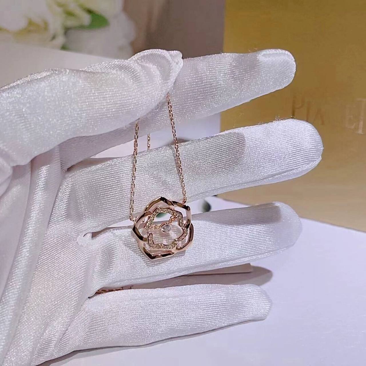 伯爵玫瑰花项链 玫瑰伯爵项链98piaget 真的是太美啦94送人最佳