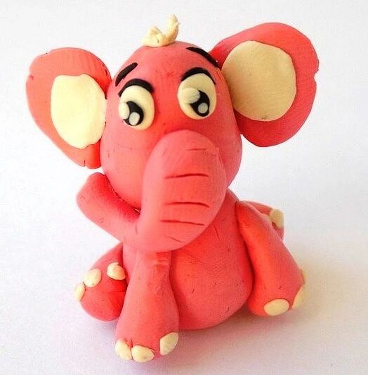 粘土手工 动物大象黏土手作创意手工diy