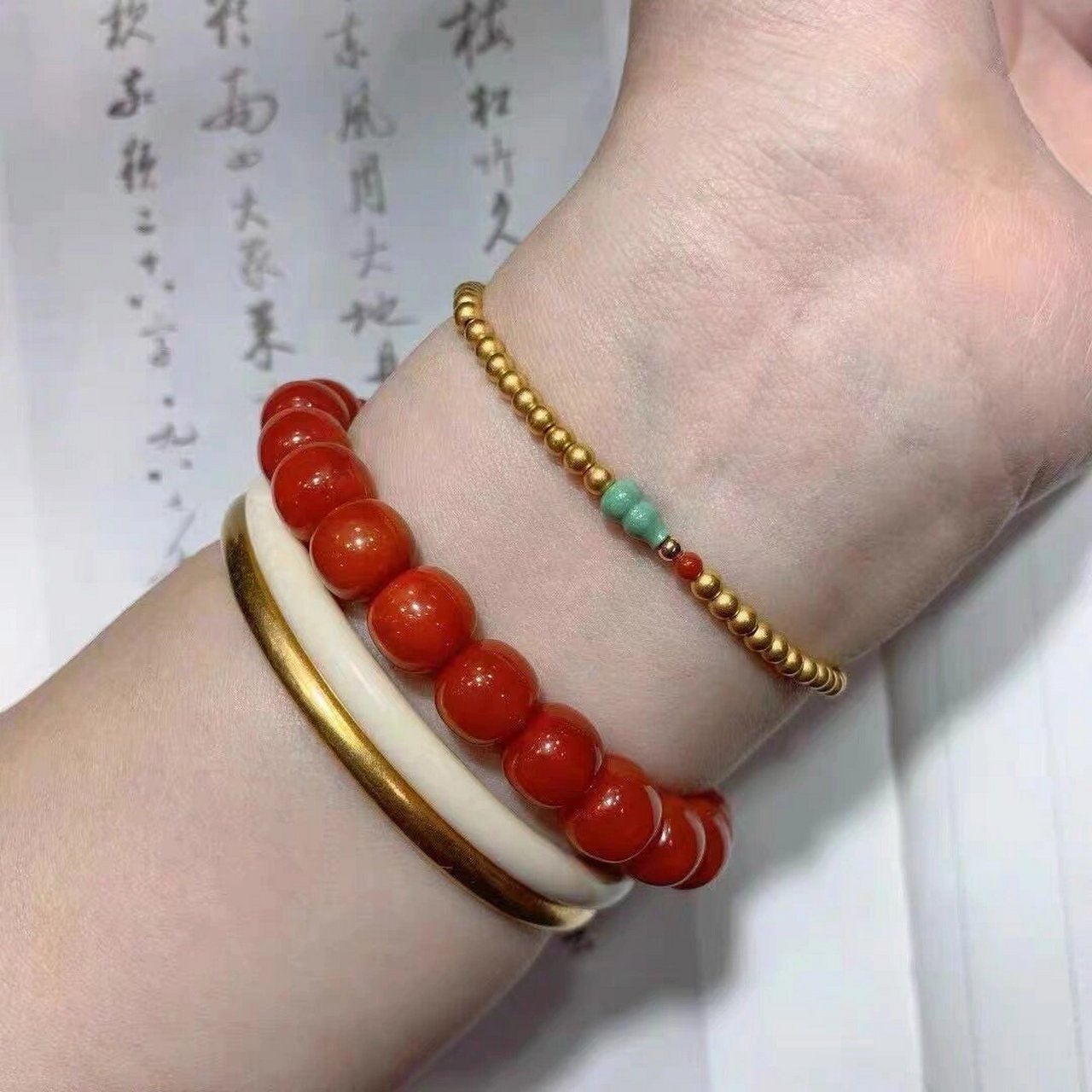 猛犸象牙手镯辟邪转运招财旺夫 猛犸象牙手镯