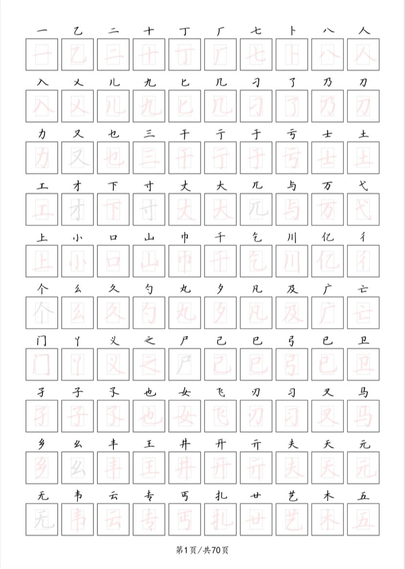 简字集丨楷书7000字库
