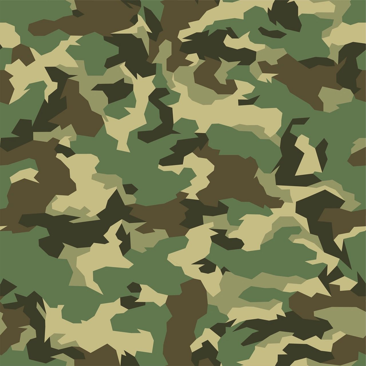 军旅风迷彩图案面料 配色超好看的迷彩图案设计素材分享