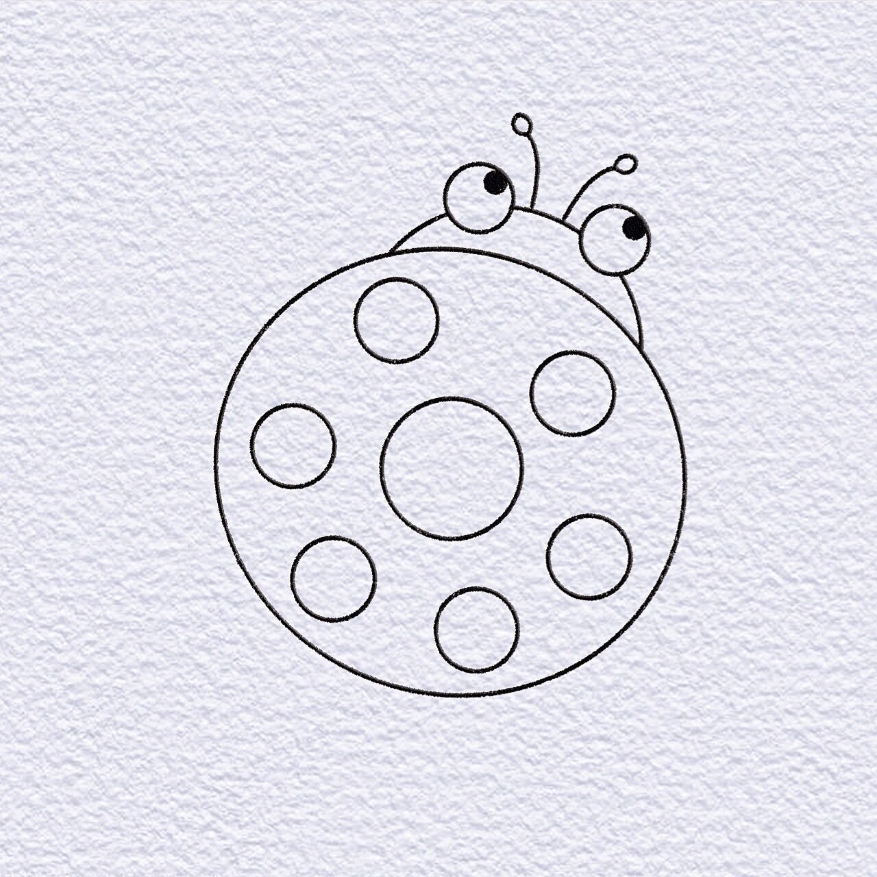 昆虫简笔画23/100 瓢虫