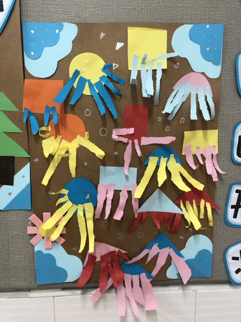 小班 环创 图形宝宝 主题墙 简单好看 实用