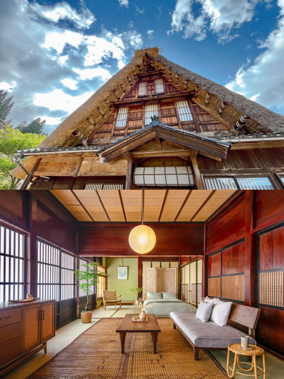 日本蕞美村落之一合掌村首次对外开放民宿7515 虽然刚从日本回来