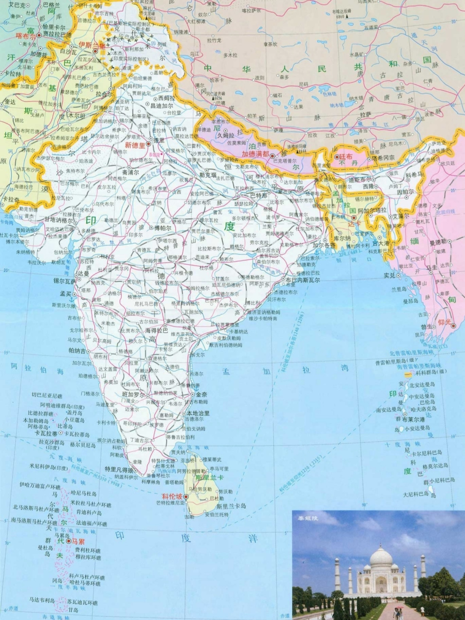 印度地图