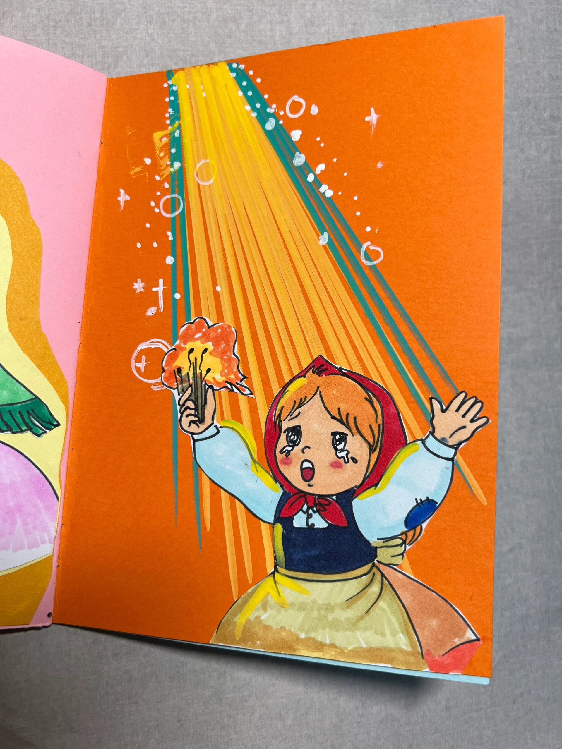 卖火柴的小女孩手绘连环画绘本童话故事绘本