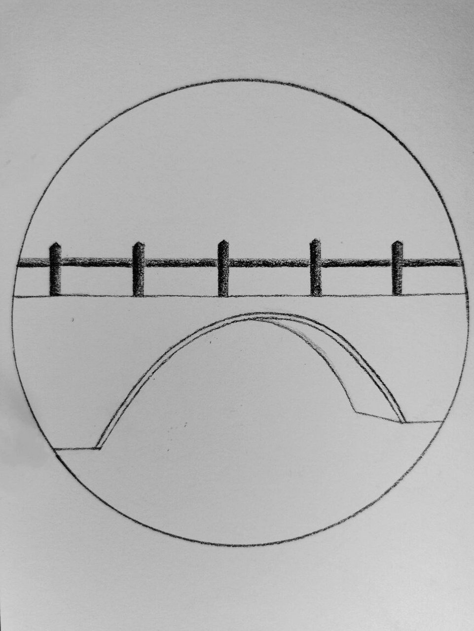 桥~铅笔画🌈「附过程」 假期倒计时了哦 珍惜跟家人一起的时光